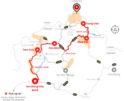 Ha Giang tour 3 days 2 nights (TET surcharged 500K)